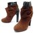 Hermès HERMES ANKLE BOOTS 39 IN TWO-TONE LEATHER AND SUEDE + BOOTS SHOES BOX  ref.311157