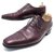JM WESTON RICHELIEU FLORAL TOE SHOES 8.5D 42.5 IN BURGUNDY LEATHER SHOES Dark red  ref.311229