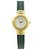 Pequignet watch 28 MM QUARTZ GOLD PLATE & GREEN LEZARD LEATHER + STEEL WATCH BOX Golden Gold-plated  ref.311259