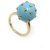 NEW VICTORIA CASAL TAC TAC T RING54 IN YELLOW GOLD DIAMONDS AND TURQUOISE Golden  ref.311323