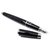 NEW ST DUPONT D-LINK FEATHER PEN 421001 IN BLACK LACQUER + FOUTAIN PEN BOX Gold-plated  ref.311339