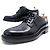 NUOVE SCARPE LOUIS VUITTON VOLTAIRE 7 IT 42 FR DERBY PELLE NERA + SCATOLA Nero