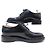 NUOVE SCARPE LOUIS VUITTON VOLTAIRE 7 IT 42 FR DERBY PELLE NERA + SCATOLA Nero - vista 2