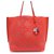 NEW CHRISTIAN DIOR HANDBAG DIORIVA PERFORATED LEATHER RED HAND BAG  ref.311480