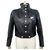 GIACCA NEW COURREGES REISSUE GIACCA IN VINILE M 42 IT 38 GIACCA FR NOIR SOLDOUT Nero Cotone  ref.311522