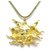 Hermès RARE VINTAGE NECKLACE HERMES PENDANT SUN CIRCA 1960 SUN DURING NECKLACE Golden Metal  ref.311524