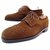 ZAPATOS JM WESTON DERBY 389 punta floreada 9.5D 43.5 Zapatos de ante marrón Castaño  ref.311561