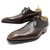 NEW JM WESTON CONTI SHOES 3 carnations 437 8E 42 BROWN LEATHER DERBY  ref.311592