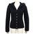 NEW CHANEL P VEST27560 40 M BUTTONS CC IN BLACK CASHMERE SWEATER CARDIGAN  ref.311608