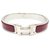 Hermès hermes Clic H bracelet 16 CM IN RED ENAMEL WITH SILVER PALLADIA FINISH  ref.311642