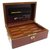 CAIXA DE CIGAR DAVIDOFF EM MADEIRA LACADA + CORTADORA DE MADEIRA CIGAR CAIXA HUMIDOR Marrom