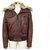 PARAJUMPERS COAT 061142 T36 S BROWN LEATHER COAT  ref.311738