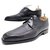 SAPATOS BERLUTI DERBY 3 cravos 6.5 40.5 Sapatos de couro preto  ref.311826
