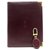 LOT CARTIER DEVE AGENDA COVER + BURGUNDY LEATHER KEYCHAIN DIARY SUPORTE Bordeaux Couro  ref.312080