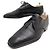 Hermès SCARPE DERBY HERMES 41 SCARPE NERE IN PELLE DI CANGURO Nero