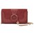 See by Chloé Hana Long Wallet in Fawn Brown Leather Pink  ref.312125