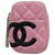 Chanel POUCH CAMBON Pink Leather  ref.312137