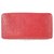 Louis Vuitton Zippy Wallet Red Leather  ref.312235