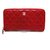 Billetera de Chanel Roja Cuero  ref.312349