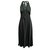 Les Petites Halter Neck Silk Dress with Open Back Black  ref.312735