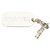 Chanel Schlüsselanhänger mit Logo in Silber Metall  ref.312833