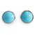 Hermès Earring Blue Metal  ref.313164