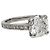 inconnue Platinring mit einem 2,02 Karat Diamanten - HRD-Zertifikat - Ansicht 2