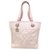 Chanel-Einkaufstasche Pink Leinwand  ref.313356