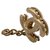 Chanel CC charm pendant with antique gold pearls Golden Steel  ref.313621