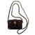 Chanel Scatola piccola in vernice nera con catena Nero Pelle  ref.313644