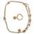 Conjunto de cinto e pulseira Chanel Dourado Metal  ref.313667