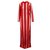 Marques Almeida Maxi vestito rosso a righe trasparente della primavera/estate 2018 Collezione Cotone  ref.313704