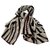 Chale geant Louis Vuitton zebra Eggshell Silk  ref.314145