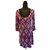 Diane Von Furstenberg DvF Laetitia silk dress with diamond pattern Multiple colors Fuschia  ref.314289