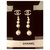 Long chanel earrings Silver hardware Pearl  ref.314458