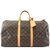 Louis Vuitton Keepall 50 Lona do monograma Marrom Couro  ref.314527