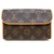 Louis Vuitton Pochette Florentine Brown Cloth  ref.315039
