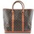 Louis Vuitton Sac Weekend GM Monogram Canvas Brown Leather  ref.315088