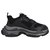 Balenciaga Sneaker Triple S in ecopelle nera e tomaia in mesh Nero Tela  ref.315200