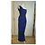 Donna Karan Einschultriges Säulenkleid Blau - Ansicht 3