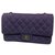 Chanel 2.55 Reissue 227 borsa classica con patta in Jersey Viola scuro Tela  ref.315378
