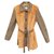 Kaninchen- & Tweed-Jacke Dolce & Gabbana t 36 Orange  ref.315459
