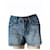 7 For All Mankind Pantalones cortos Azul Algodón Elastano  ref.315507