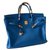 Hermès Birkin 40 Cuir Bleu  ref.315525