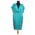 By Malene Birger Robes Polyester Bleu Vert Turquoise  ref.315542