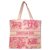 DIOR Riviera shopping bag Red Cream Cloth  ref.315768