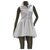 Alexander McQueen White Cotton Mini  Dress Sz 40  ref.316286