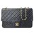 Chanel Classic Flap Black Leather  ref.316291