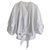 Hussein Chalayan Blusa a palloncino in cotone a righe Chalayan Bianco  ref.316329
