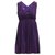 Alice + Olivia Élégante robe violette croisée dans le dos Coton  ref.316561